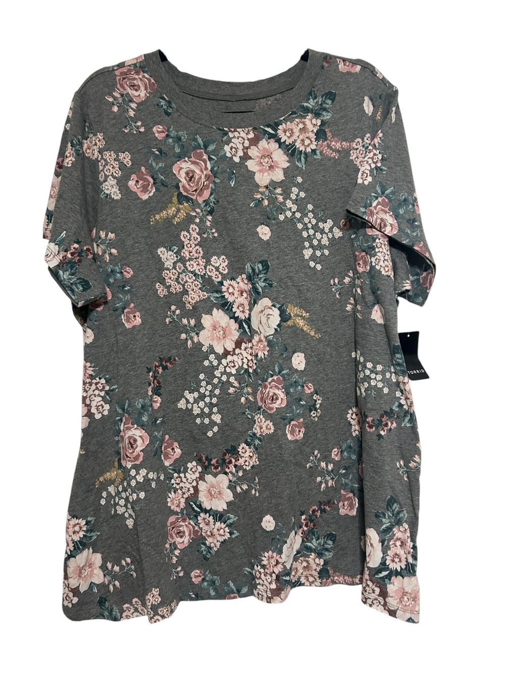 NWT Torrid Wild Bouquet Floral Everyday Heritage Jersey Crew Neck Tee Shirt 3X